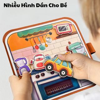 Đồ Chơi Sách Nước Ma Thuật Tô Màu Kèm Sticker Bóc Dán Cho Bé Thỏa Sức Phát Triển Kỹ Năng Tư Duy Sáng Tạo
