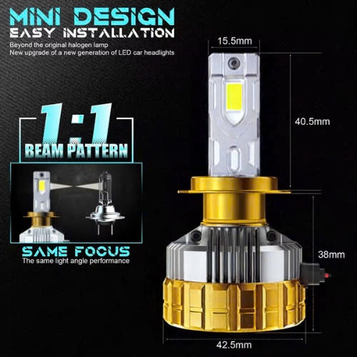 Đèn Led/Bóng Đèn Led Siêu Sáng/Đèn Led Xe Máy, Ô Tô/Đèn Led 12/24V Siêu Sáng - BSOZZ-Nhiệt Màu 6600K