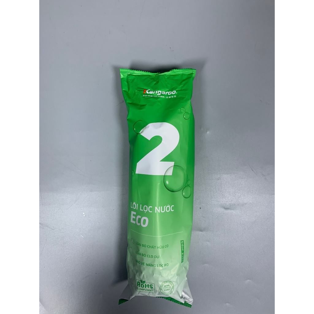 Lõi lọc thô số 2 Kangaroo Extra than hoạt tính chính hãng dùng cho máy loc nước RO có 3 cốc lọc thô 10Inch