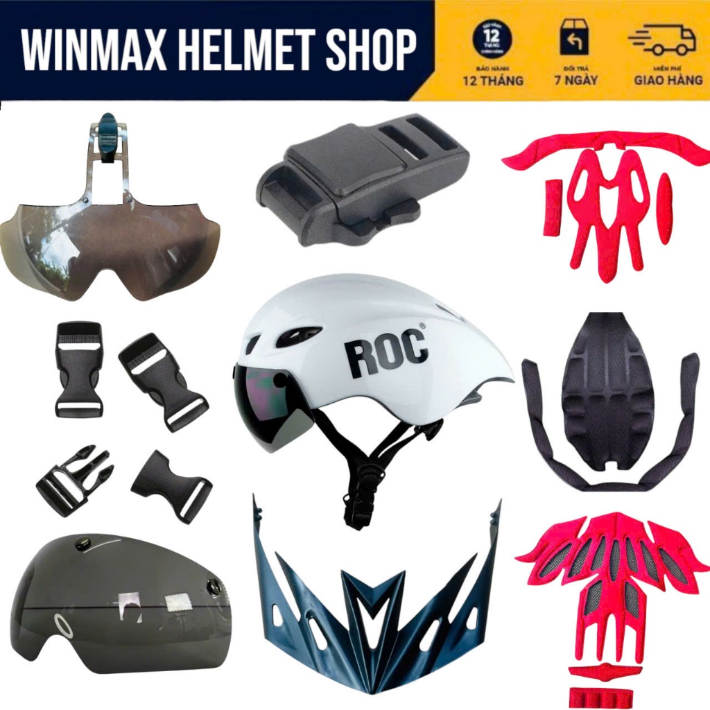 Phụ Kiên Mũ Bảo Hiểm Xe Đạp Thương Hiệu ROC HELMET, WINMAX HELMETS ...