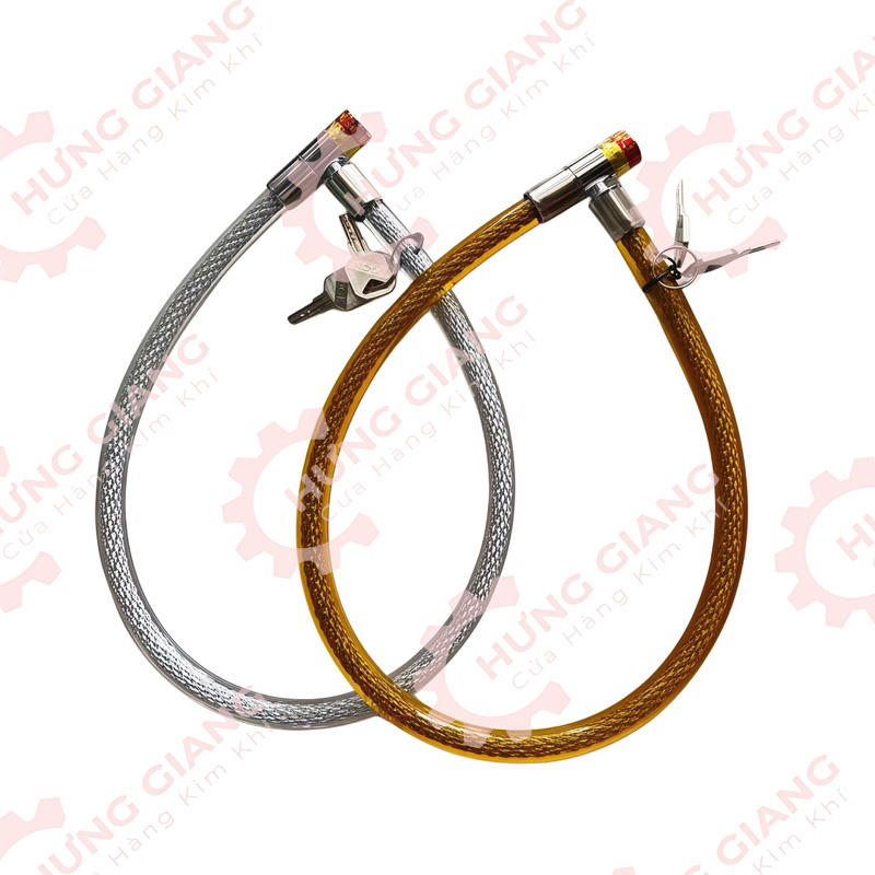 Khoá Dây Kim Tuyến Chống Cắt, Cáp 10mm Cứng Cáp Chuyên Khoá Xe, Khoá Cửa