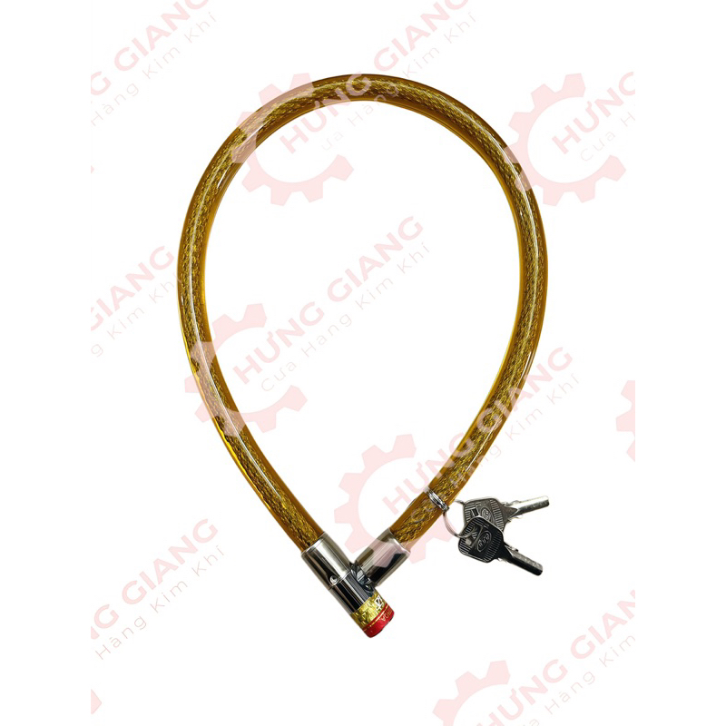 Khoá Dây Kim Tuyến Chống Cắt, Cáp 10mm Cứng Cáp Chuyên Khoá Xe, Khoá Cửa