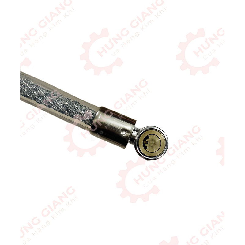 Khoá Dây Kim Tuyến Chống Cắt, Cáp 10mm Cứng Cáp Chuyên Khoá Xe, Khoá Cửa