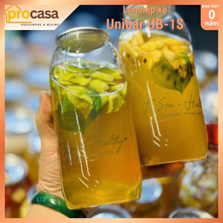 Lon nhựa PET nắp nhôm xé Unibar size 330 - 500 - 700ml dùng cho UB-1S