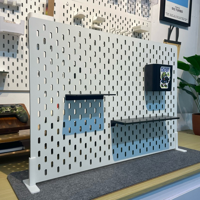 2 chân đế chữ T để bàn cho bảng Pegboard Lỗ Dọc | Phụ Kiện Pegboard Đa Năng