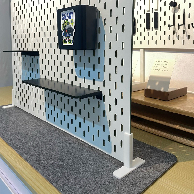 2 chân đế chữ T để bàn cho bảng Pegboard Lỗ Dọc | Phụ Kiện Pegboard Đa Năng