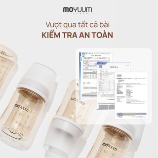 [Chính Hãng] Núm Ty Moyuum Hàn Quốc Đủ Size 1-4 Cho Bé Tặng Kèm Đục Núm Ti Tiện Lợi