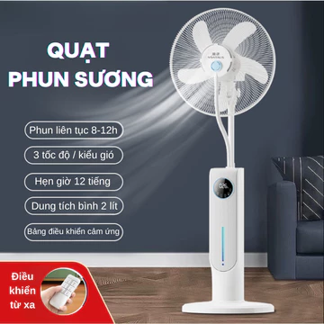 Quạt Phun Sương Quạt Điều Hoà BEEMI Quạt Điều Hòa Phun Sương Quạt Hơi Nước Đa Năng Màn Hình Cảm Ứng Tạo ION Âm