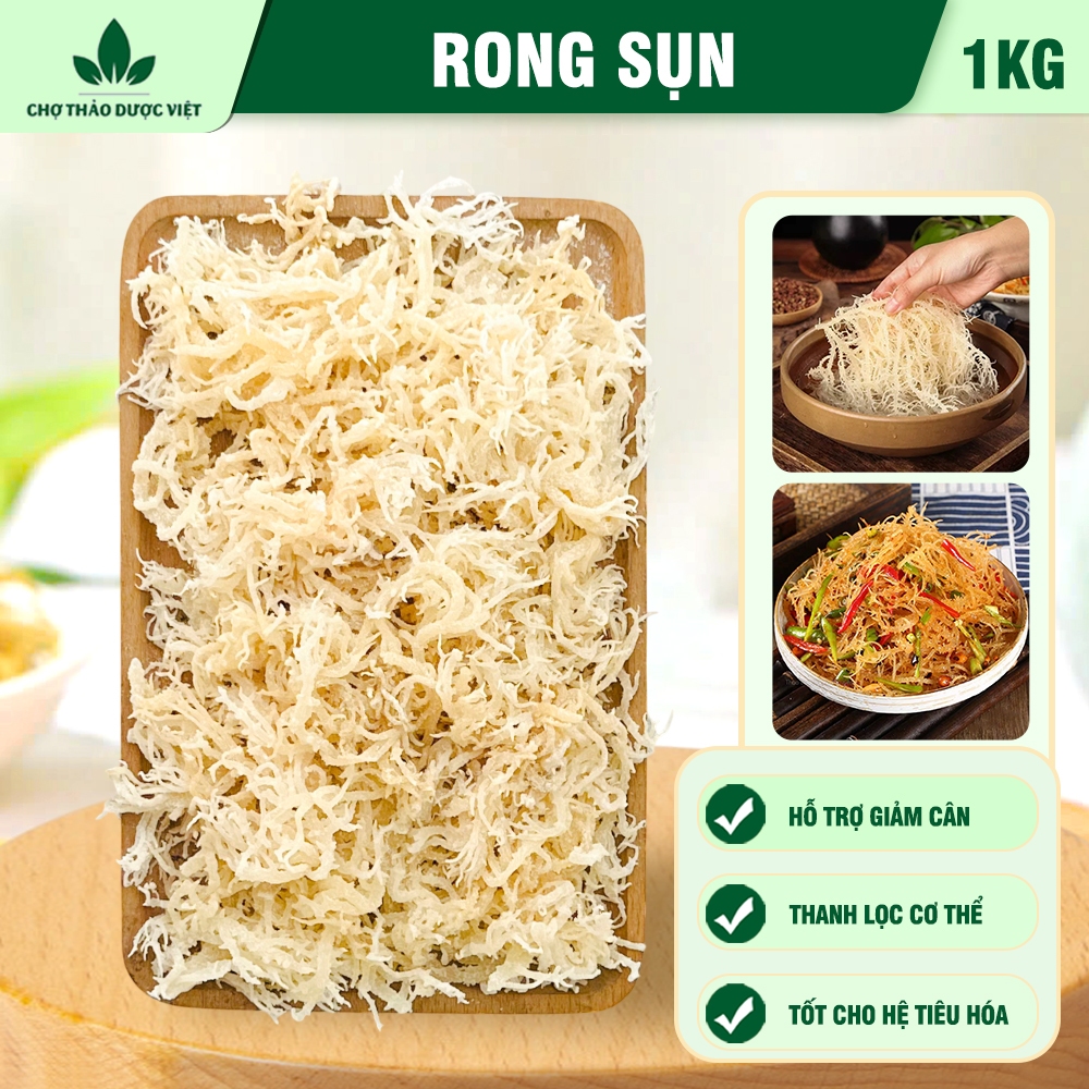 Rong sụn 1kg, rong câu trắng, nguyên liệu nấu chè sâm bổ lượng, làm nộm ...