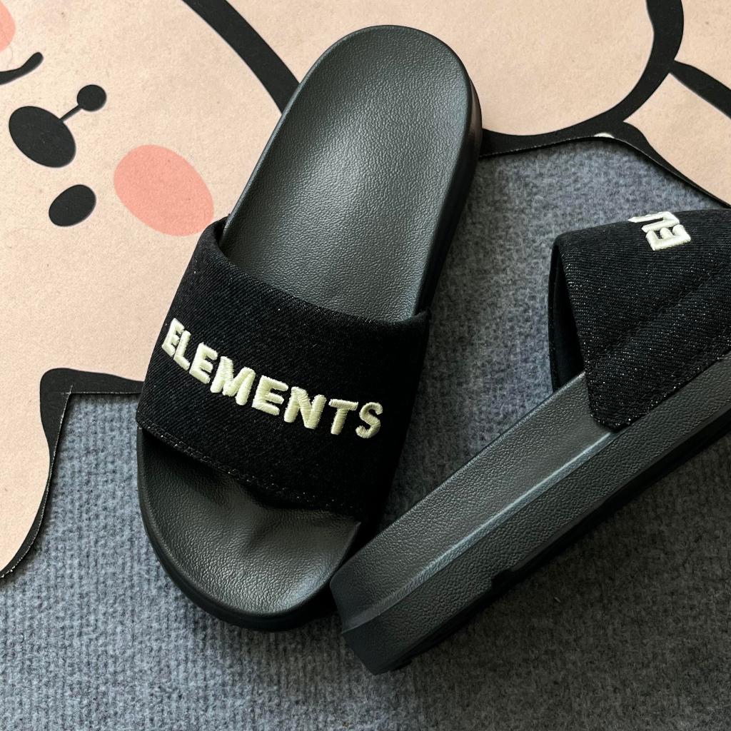 [TẶNG VỚ] E07 - Dép ELements Classic Denim unisex chữ thêu - ( Slipper ) Dép Elements vải jean | BigBuy360 - bigbuy360.vn