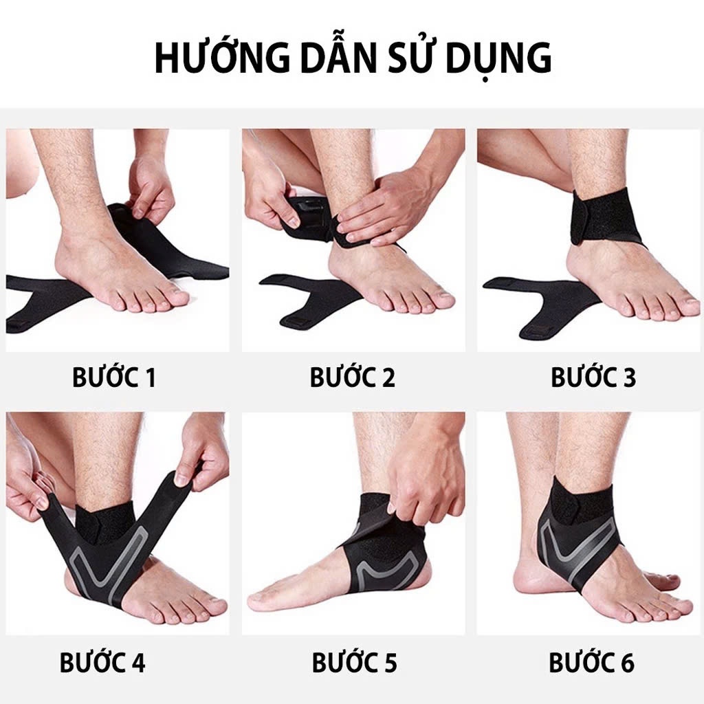 Băng quấn cổ chân, Băng Cổ Chân, Đai Quấn Bảo Vệ Mắt Cá, bó gót chân AD01 chống Lật Khi Chơi Thể Thao