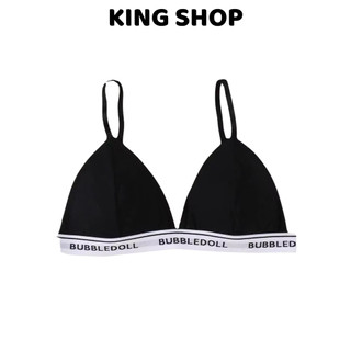 Combo 3 Áo bra 2 dây không gọng mút mỏng chữ may cotton cao cấp mềm mại siêu xinh King Shop B-3009