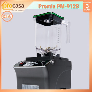 (mới 2025) Máy xay sinh tố công nghiệp Promix PM-912B - 1800W - Có hẹn giờ - Lưỡi dao 6 cánh phủ titan