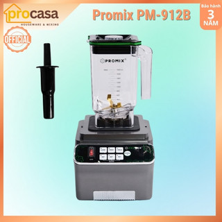 (mới 2025) Máy xay sinh tố công nghiệp Promix PM-912B - 1800W - Có hẹn giờ - Lưỡi dao 6 cánh phủ titan