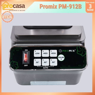 (mới 2025) Máy xay sinh tố công nghiệp Promix PM-912B - 1800W - Có hẹn giờ - Lưỡi dao 6 cánh phủ titan