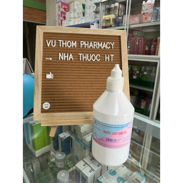 Nước oxy già 3% chai to 500ml - Nhà thuốc HT