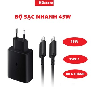Bộ Sạc Nhanh SS 45W cho dòng Note 20, S20,S21,S22,23,23Ultra,24,24Ultra Máy Tính Bảng Sạc Nhanh 45W Type C
