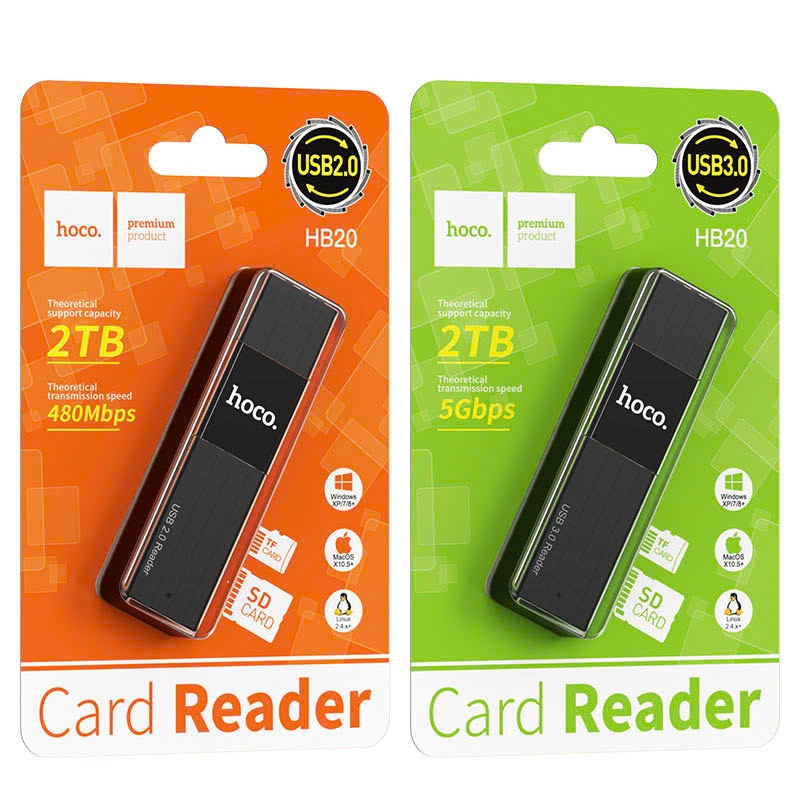 Đọc Thẻ Nhớ Đa năng SD Hoco HB20 3.0 Chính hãng DASEP