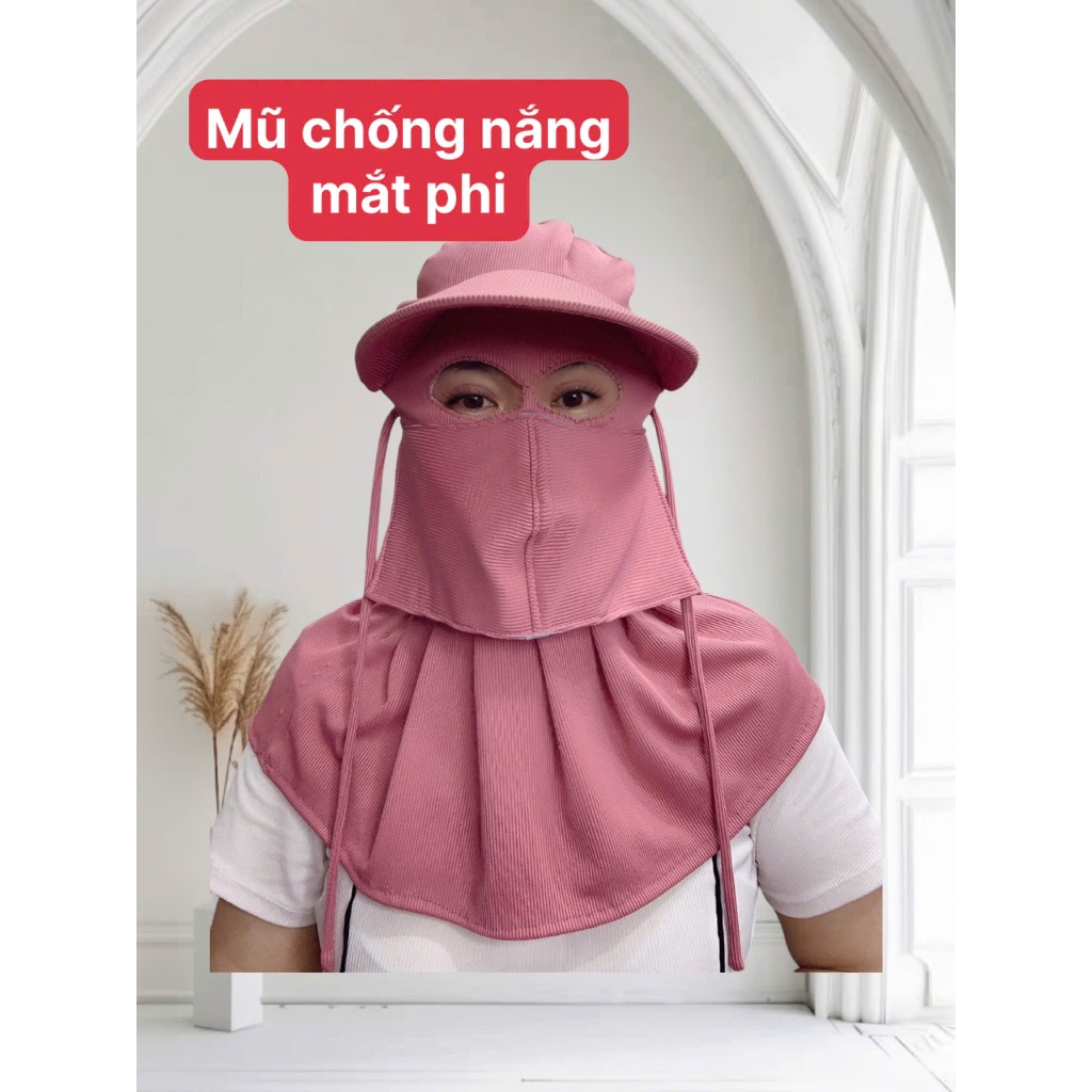 Mũ chống nắng-mũ chống nắng che kín khuôn mặt tránh sạm nám da khỏi tia UV -mũ mắt phi -kimyen5