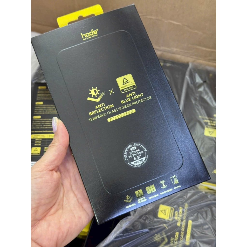 Cường Lực Hoda 2.5D Chống Chói & Chống Ánh Sáng Xanh Bảo Vệ Mắt Hàng Chính Hãng cho iP 16 Pro Max/ 16 Pro