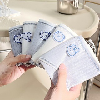 Combo 5 Quần lót nữ cotton cute gân tăm mềm mại siêu dễ thương King Shop L-861