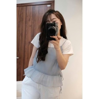 Set Áo Thun Basic & Áo Tơ 2 Dây Rút Eo Freesize 247store Nét Đẹp Tối Giản Pha Lẫn Nữ Tính