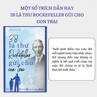Sách - 38 Lá thư Rockefeller gửi cho con trai - Bizbooks