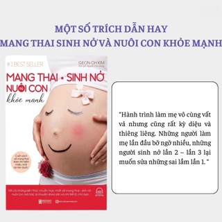 Sách - Mang Thai Sinh Nở Và Nuôi Con Khỏe Mạnh - Sách Thai Giáo Hay Dành Cho Mẹ Bầu