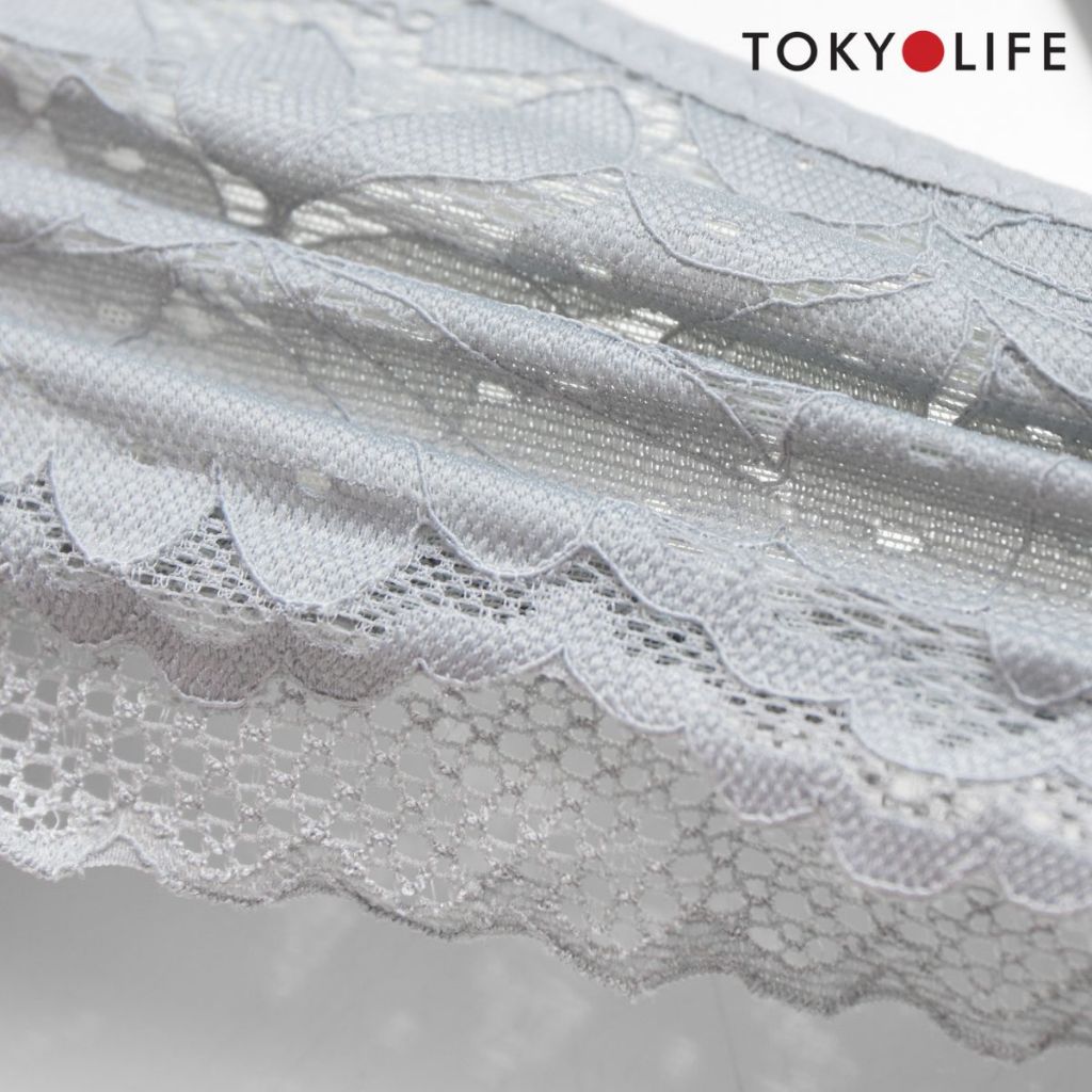 Áo lót ngực nữ TOKYOLIFE không gọng phối ren nâng ngực đệm dày chất vải mềm mại 40003181