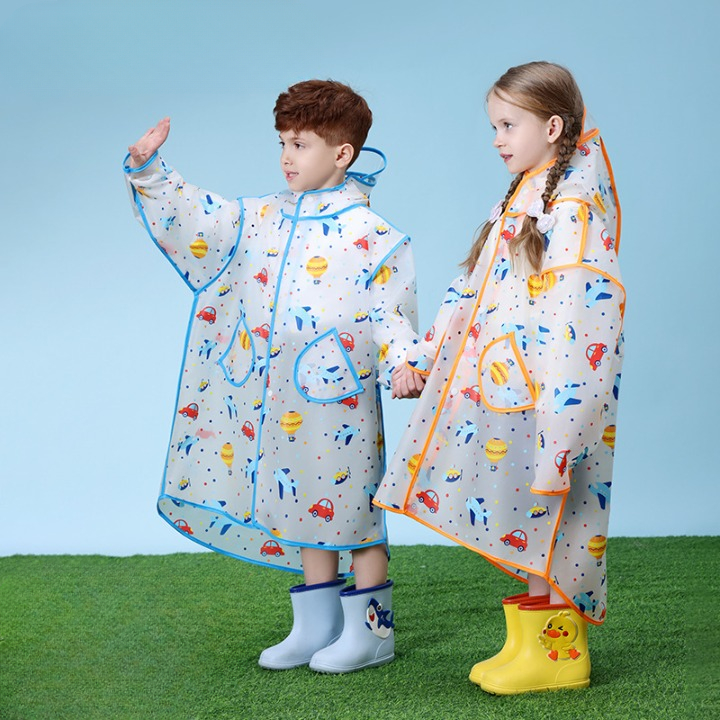 Product image Mới 2025 Áo Mưa Trẻ Em Cánh Dơi Đeo Căp, Áo mưa Học Sinh, Chất Liệu Cao Cấp EVA An Toàn Cho Bé 5