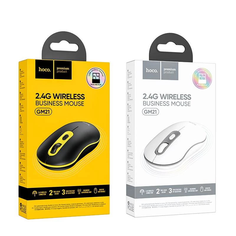 Chuột Mouse Máy Tính PC Laptop Ko Dây Không Dây Hoco GM15-GM21 Chính hãng DASEP