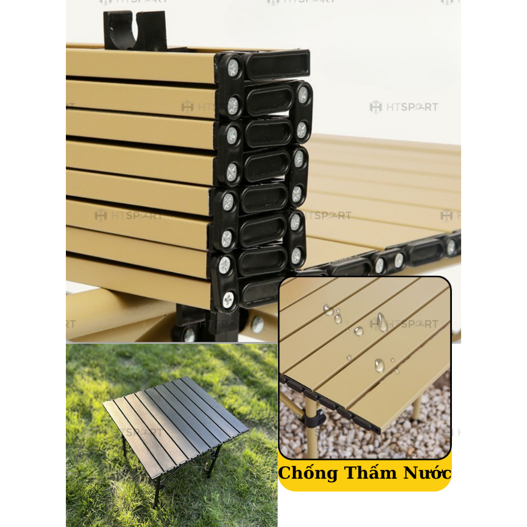 Bàn Gấp Gọn Dã Ngoại Di Động, Bàn Cắm Trại Hợp Kim Nhôm Gọn Nhẹ Picnic Du Lịch Ngoài Trời