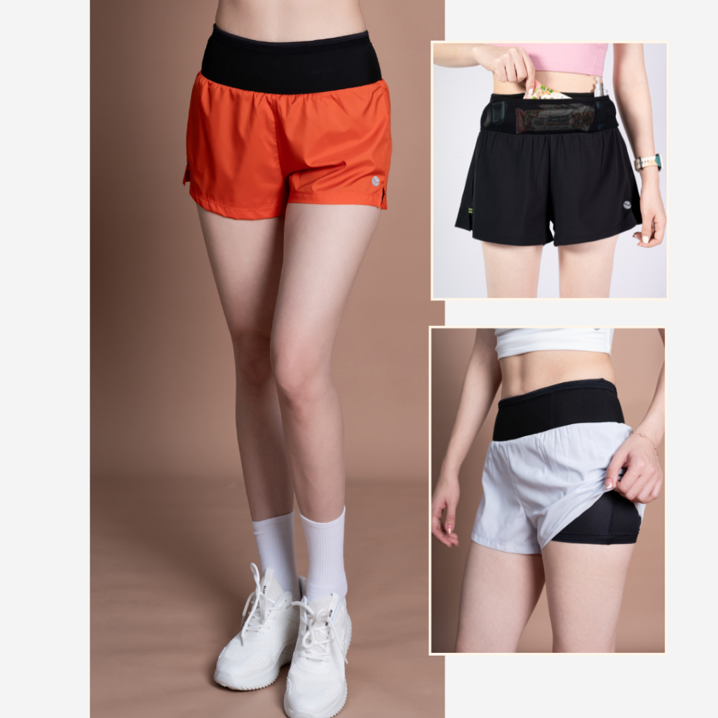 Ảnh Quần Chạy Bộ Nữ 2 Lớp Livan Sport, Quần Running, Quần Chạy Nữ, Quần Chạy Có Cạp Đựng Đồ Tiện Lợi, Quần Running 2 Lớp Nữ 1