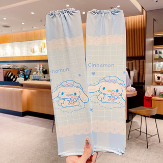 Găng Tay Chống Nắng Sanrio Kuromi/ Melody/ Hello Kitty Chất Liệu Vải Lụa Lạnh Mỏng Co Giãn Thoáng Khí Mùa Hè Cho Trẻ