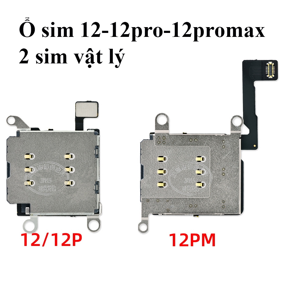 Ổ sim dòng máy 12 – 12 Pro – 12 Pro Max (2 sim vật lý) | Shopee Việt Nam