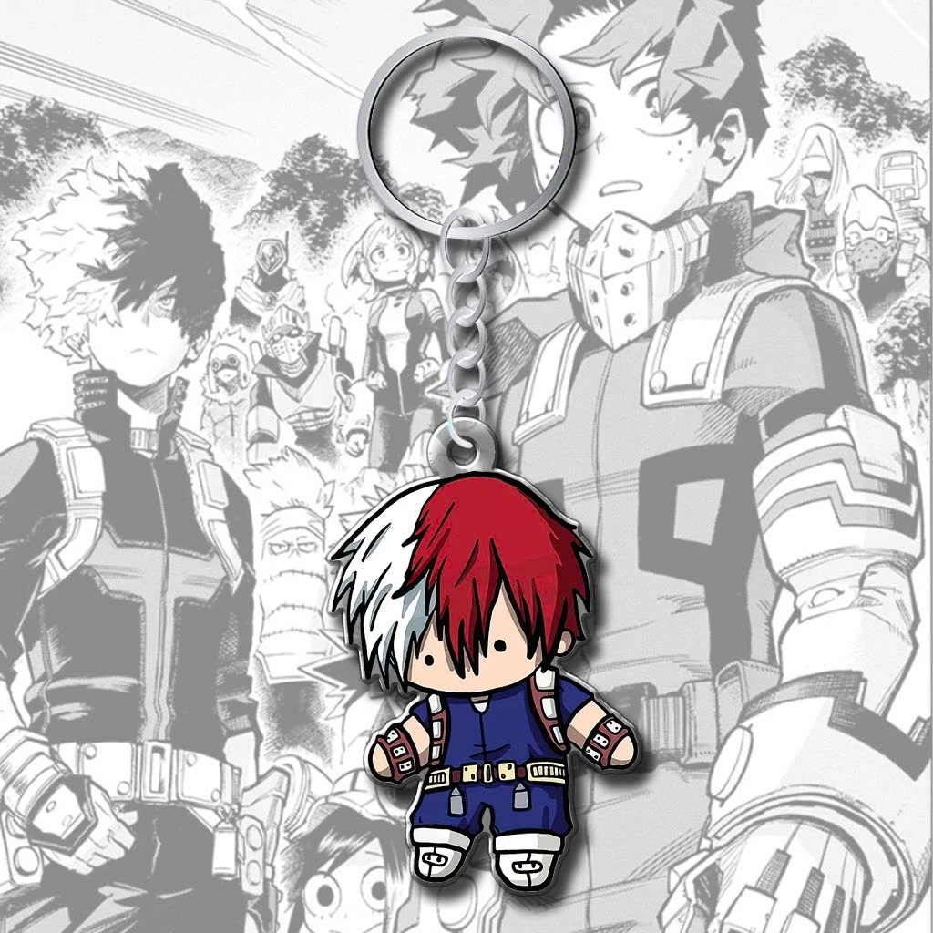 Móc Khoá Acrylic, Móc Khoá Chibi anime My Hero Academia Todoroki All Might Deku Midoriya Bakugo Dabi Uraraka - SakuMai