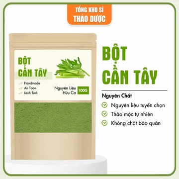 Bột cần tây sấy lạnh nguyên chất 100g, detox, thanh lọc cơ thể, giữ dáng