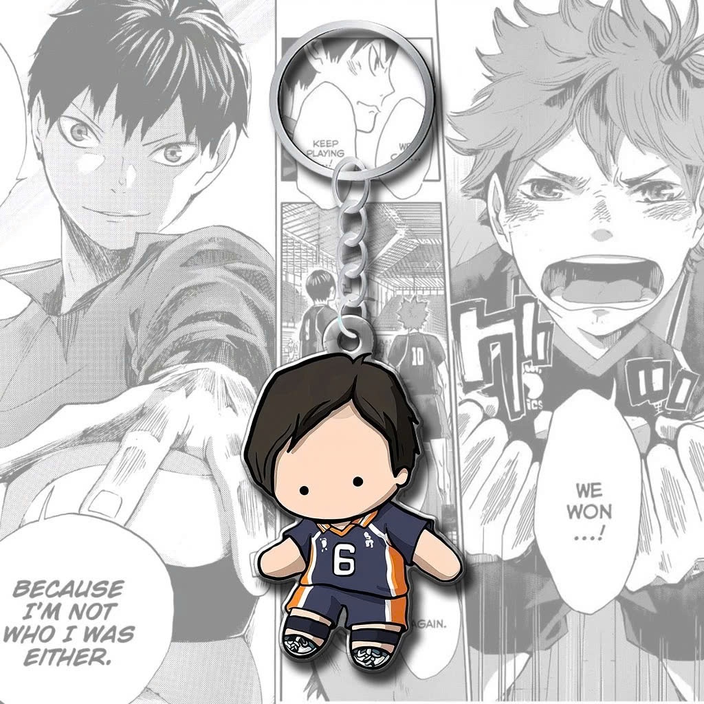 Móc Khoá Anime, Móc Khoá Chibi Haikyuu Shoyo Hinata Yu Nishinoya Oikawa Kozume Bokuto Manga Hoạt Hình Nhật Bản - SakuMai
