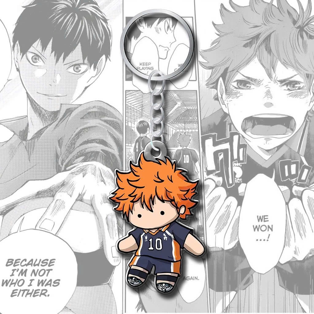 Móc Khoá Anime, Móc Khoá Chibi Haikyuu Shoyo Hinata Yu Nishinoya Oikawa Kozume Bokuto Manga Hoạt Hình Nhật Bản - SakuMai