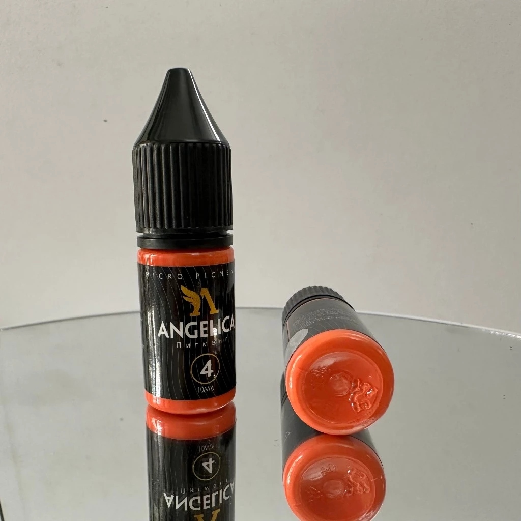 Mực Angelica Tem Đen hữu cơ chính hãng Nga, chuyên phun xăm mày môi bong đậm - H002