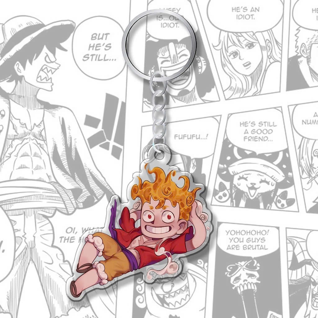 Móc Khoá Anime, Móc Khoá Chibi Luffy Gear 5 One Piece Monkey D. Luffy Chopper Đảo Hải Tặc Phụ Kiện Trang Trí - SakuMai