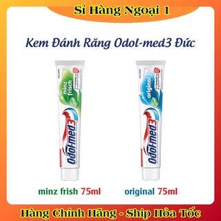 [Date Mới Đủ Bill] Kem đánh răng ODOL - MED 3 Extra white 75ml - Đức