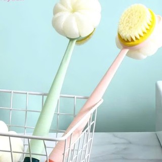 BÔNG TẮM CÁN DÀI VẢI LƯỚI MỀM MẠI - Cây Bông Tắm Cọ Lưng 2 Mặt Cán Dài Dễ Chà Lưng,Bàn Chải 2 Đầu Chà Lưng Lông Mịn