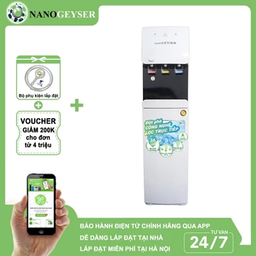 Máy lọc nước Nóng Lạnh Nano Geyser G22 8 Cấp, Lọc trực tiếp từ nguồn nước, Bảo hành 3 năm