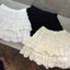 Chân váy ngắn xếp tầng 2 lớp vải ren xốp , váy dáng ngắn midi kiểu ulzzang Hàn Quốc có quần bảo hộ