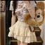 Chân váy ngắn xếp tầng 2 lớp vải ren xốp , váy dáng ngắn midi kiểu ulzzang Hàn Quốc có quần bảo hộ