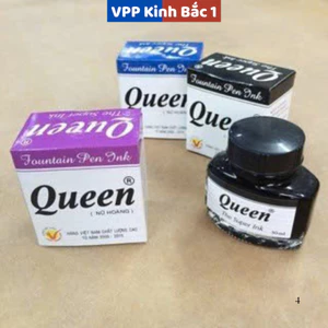 Mực Queen Cho Bút Máy – Mực Đậm, Viết Mượt, Không Nhòe, Dùng Cho Học Sinh Tiểu Học