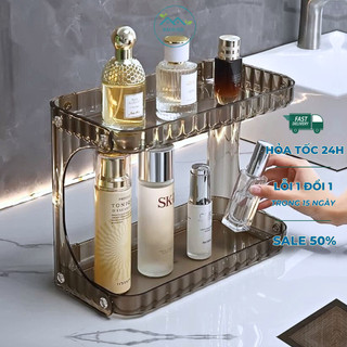 Kệ Nhựa 2 Tầng Đựng Độ Đa Năng, Giá Đựng Mỹ Phẩm Chịu Lực Tốt