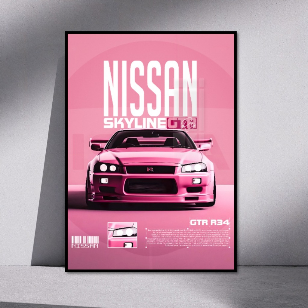 (Nhiều Mẫu) Tranh Poster Siêu Xe Thiết Kế Riêng Tráng Gương Khung Composite Decor Treo Tường Phòng Khách, Phòng Game