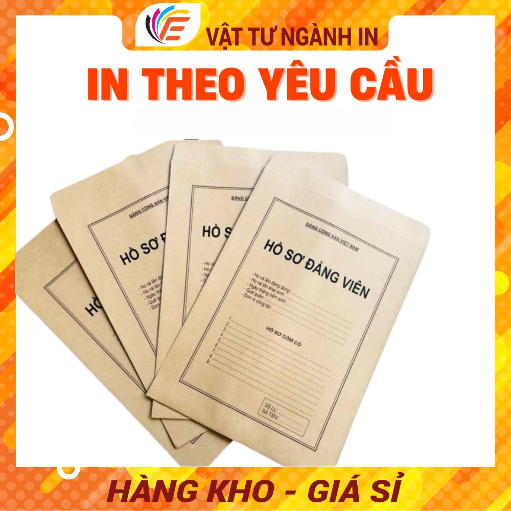 Túi Đựng Hồ Sơ A4 Trơn Có In Theo Yêu Cầu Bao Thư Phong Bì Trắng Bìa Hồ Sơ Cam